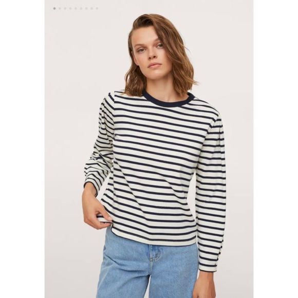 MANGO | Striped long sleeves t-shirt | XS - Picture 5 of 15